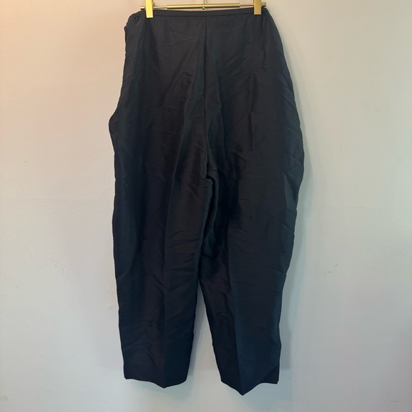 Preston & York 100% Silk Black Ankle Pants - Picture 2 of 4